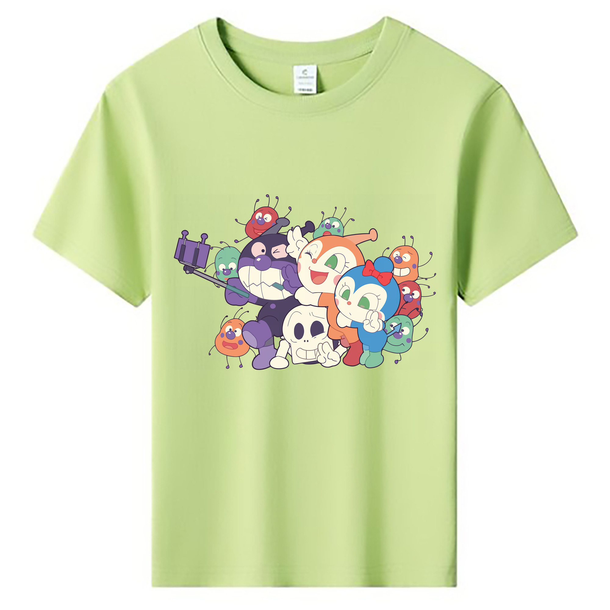 （画像用） アンパンマン Anpanman 綿100％キッズTシャツ（フロントプリント）